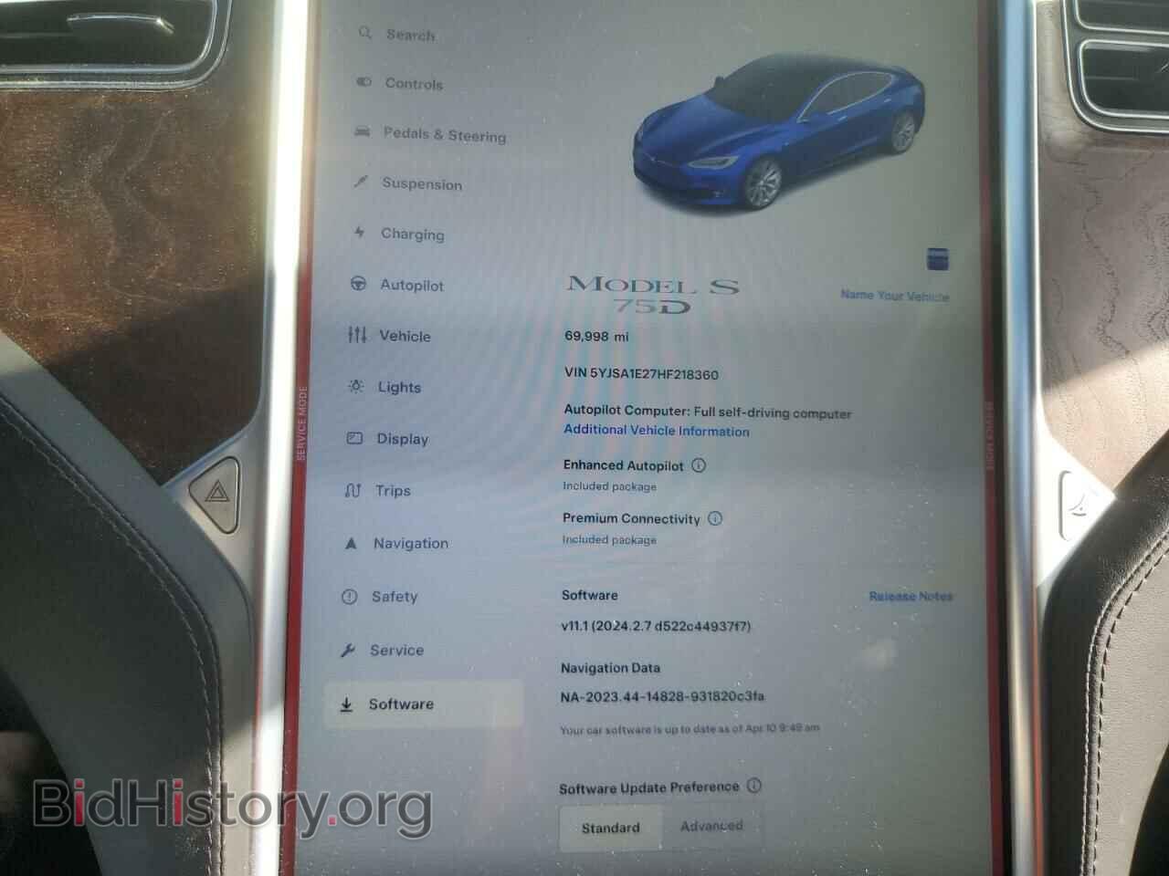 2017 TESLA MODEL S - VIN: 5YJSA1E27HF218360 - Photo 9