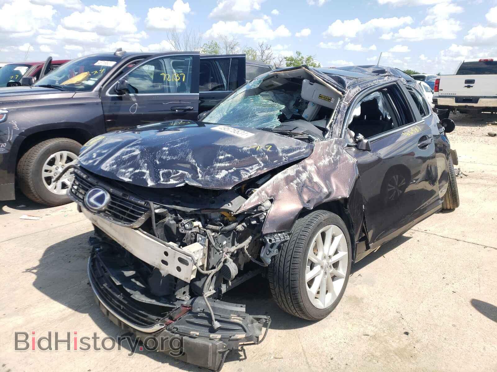 2012 LEXUS CT 200 - VIN: JTHKD5BH8C2056224 - Фото 2