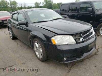 2011 Dodge AVENGER Avenger LU, black — VIN 1B3BD2FG1BN544897, Copart