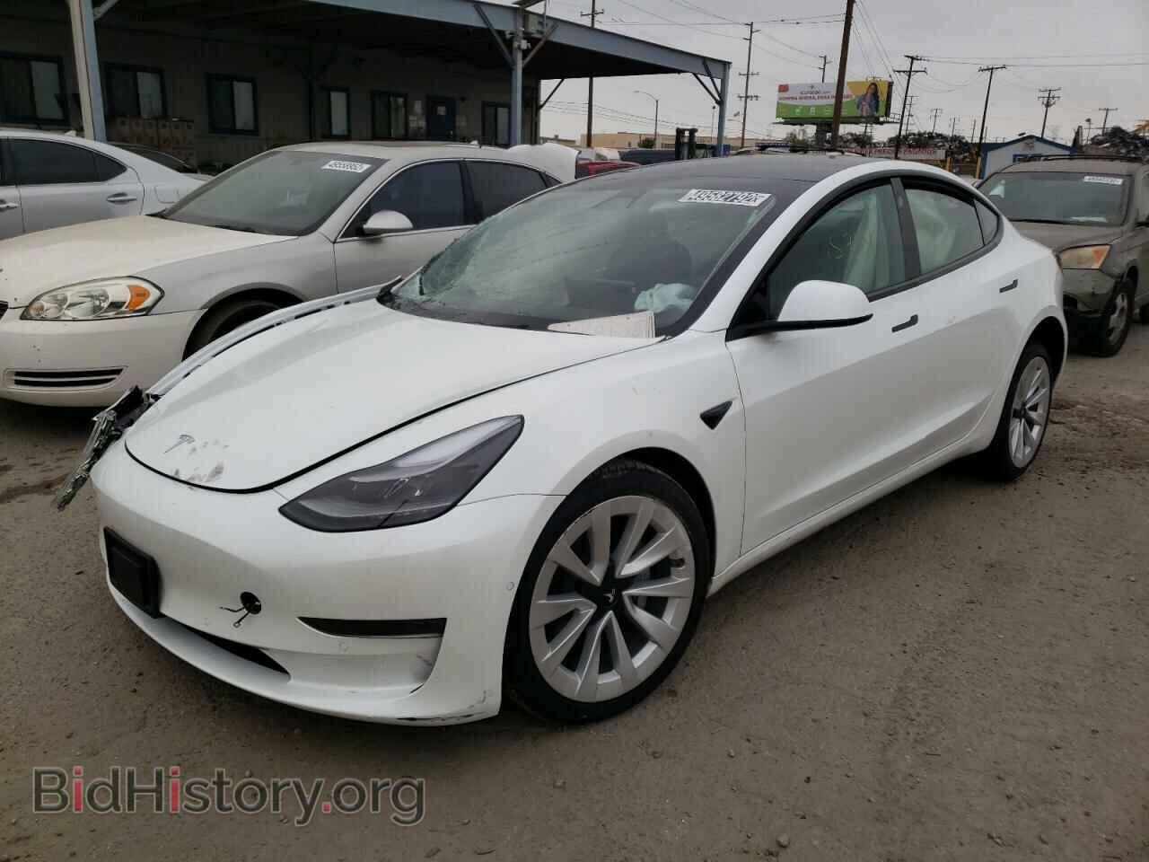 2022 TESLA MODEL 3 - VIN: 5YJ3E1EA6NF143887 - Фото 2