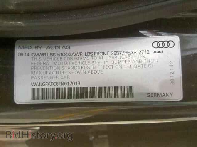 2015 AUDI A6 - VIN: WAUGFAFC8FN017013 - Фото 10
