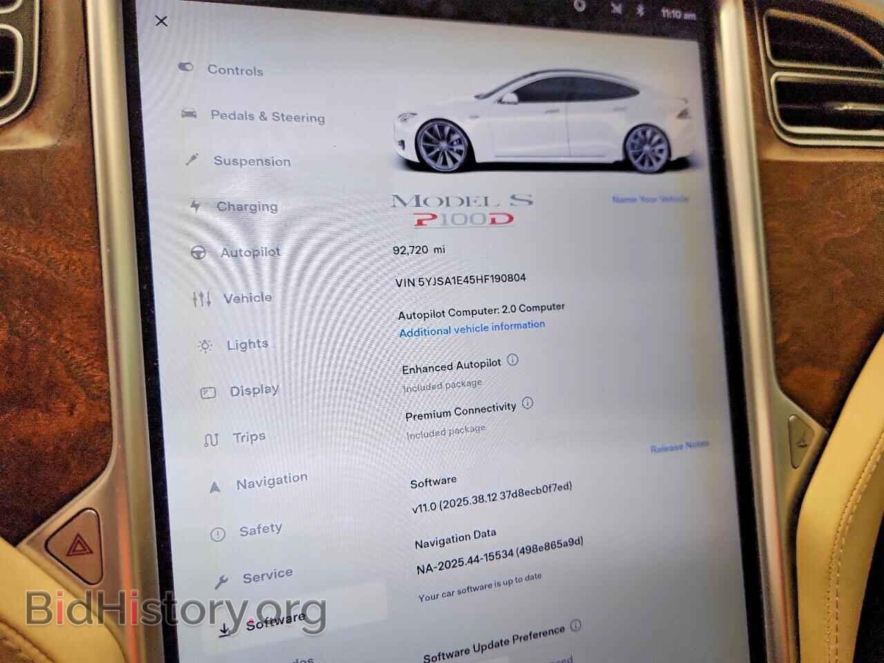 2017 TESLA MODEL S - VIN: 5YJSA1E45HF190804 - Photo 9