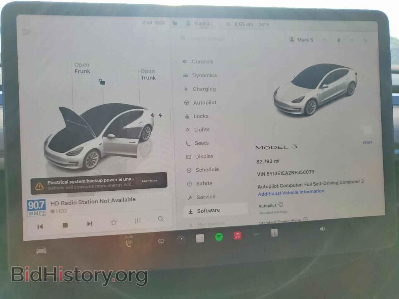 2022 TESLA MODEL 3 - VIN: 5YJ3E1EA2NF350079 - Фото 9