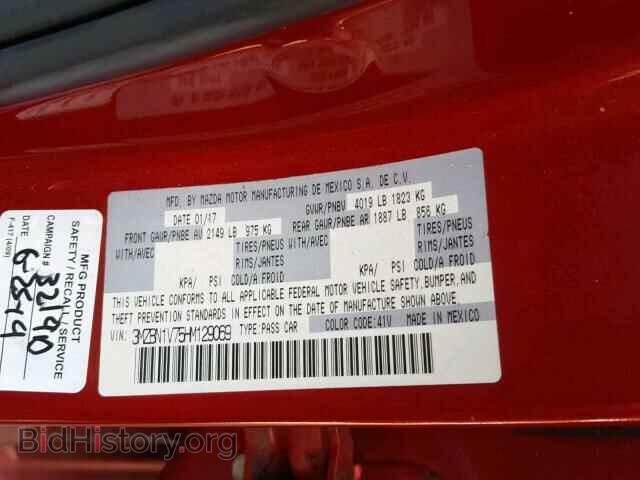 2017 MAZDA 3 - VIN: 3MZBN1V75HM129069 - Фото 10