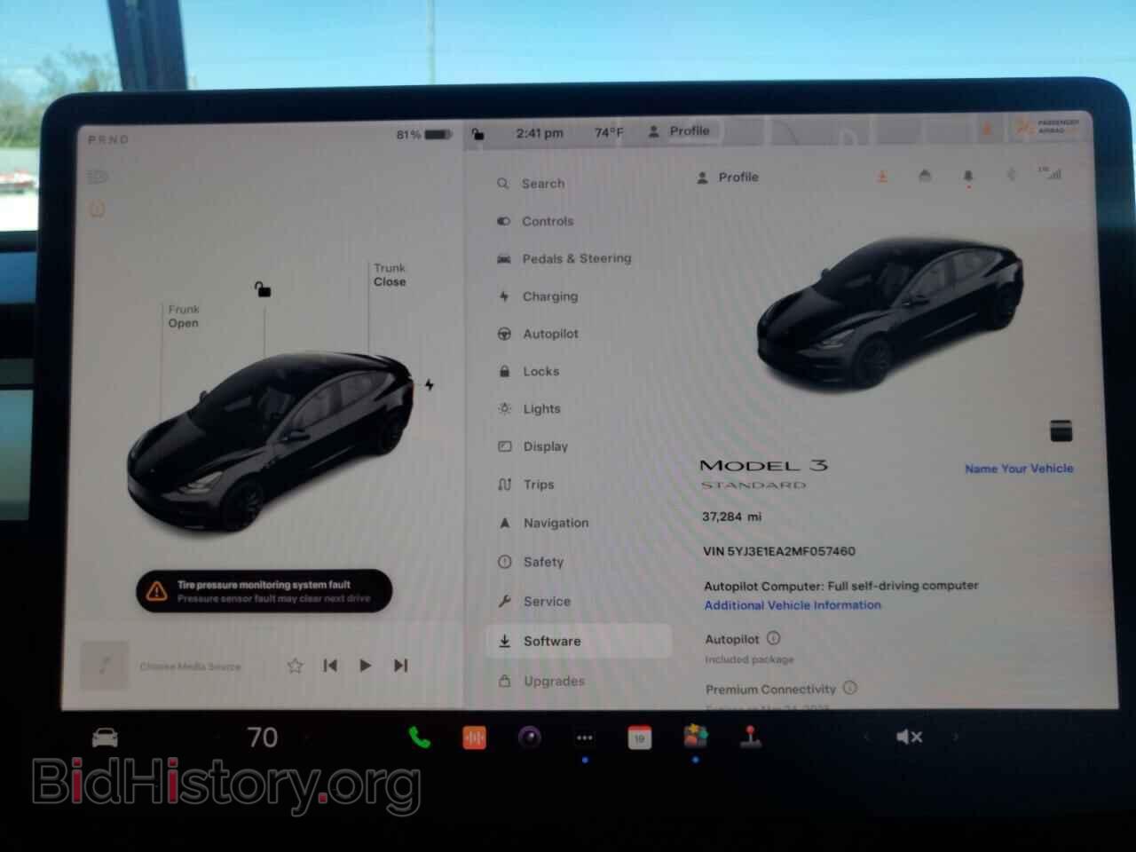 2021 TESLA MODEL 3 - VIN: 5YJ3E1EA2MF057460 - Photo 9