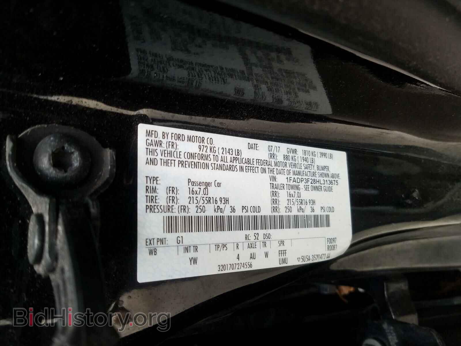 2017 FORD FOCUS - VIN: 1FADP3F28HL313675 - Photo 10