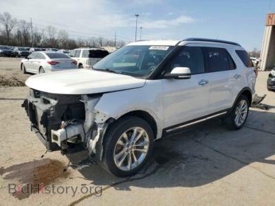 2018 Ford EXPLORER Limited, белый — VIN 1FM5K8F81JGB77561, Copart