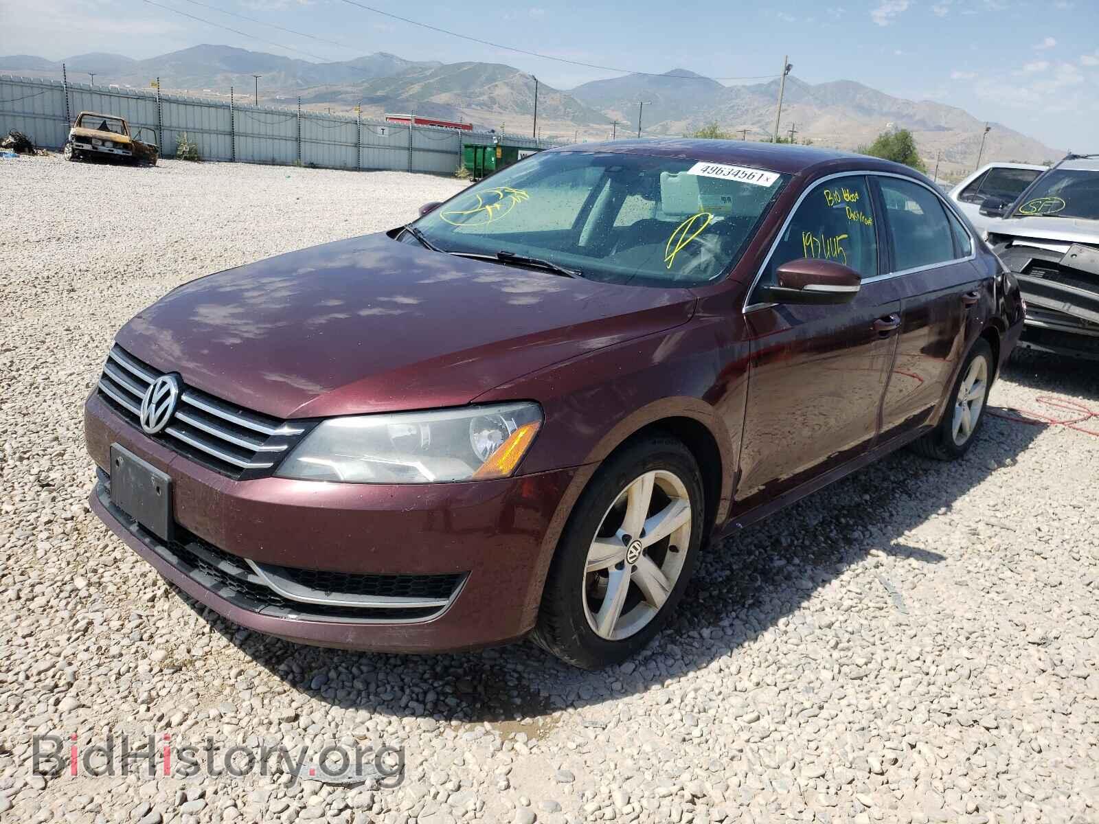 2013 VOLKSWAGEN PASSAT - VIN: 1VWBP7A32DC095961 - Фото 2