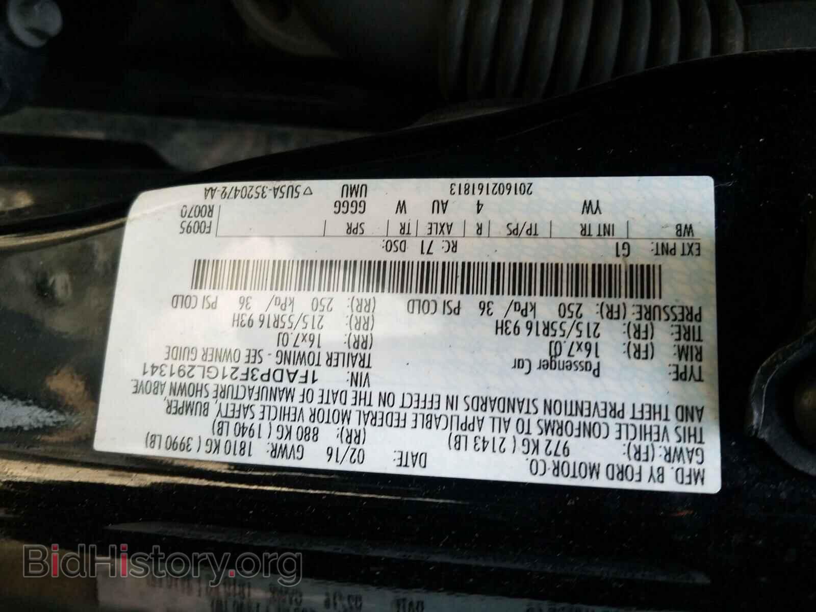 2016 FORD FOCUS - VIN: 1FADP3F21GL291341 - Photo 10