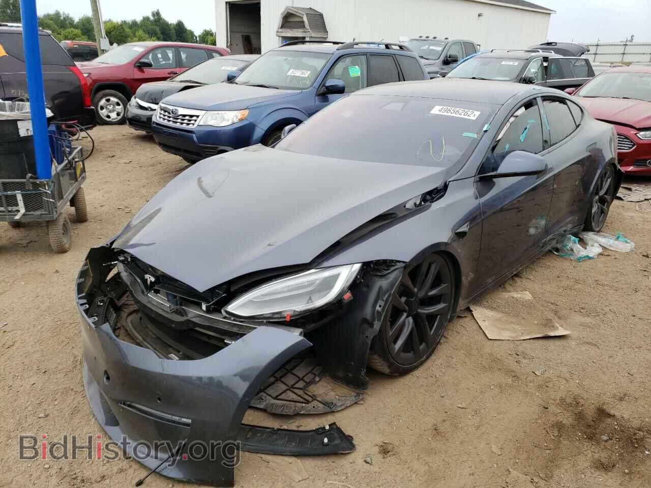 2021 TESLA MODEL S - VIN: 5YJSA1E65MF437458 - Фото 2