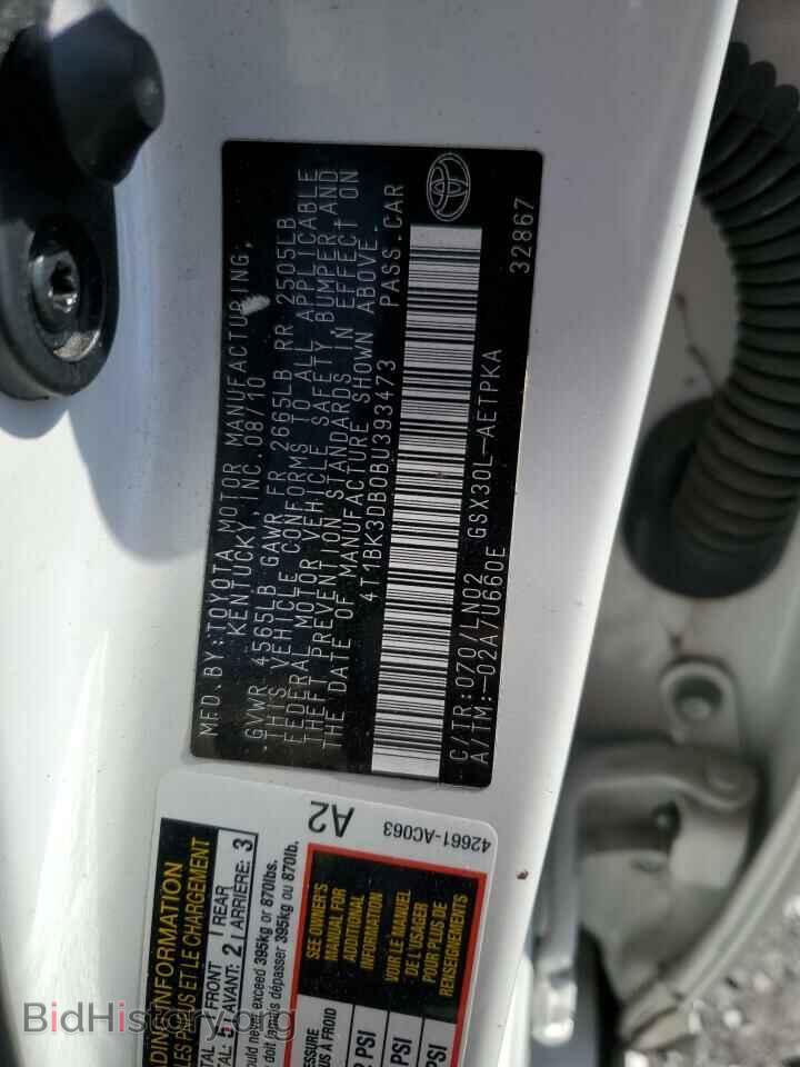 2011 TOYOTA AVALON - VIN: 4T1BK3DB0BU393473 - Фото 12