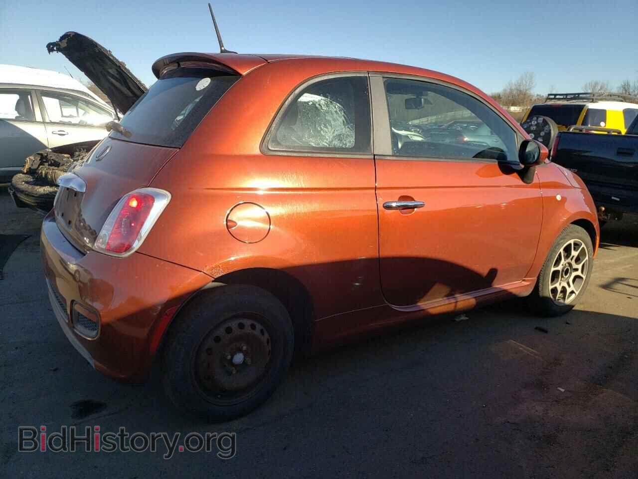 2012 FIAT 500 - VIN: 3C3CFFBR9CT111457 - Фото 3