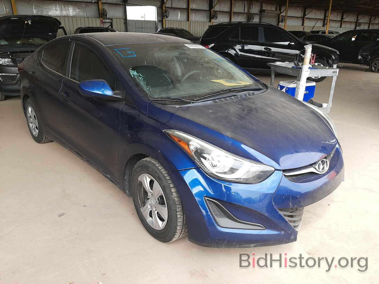 Photo 5NPDH4AE3GH710468 - HYUNDAI ELANTRA 2016