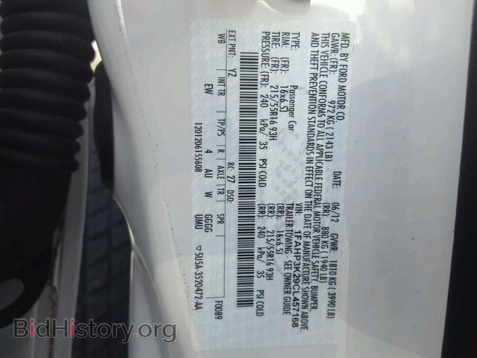 2012 FORD FOCUS - VIN: 1FAHP3K29CL457168 - Photo 10