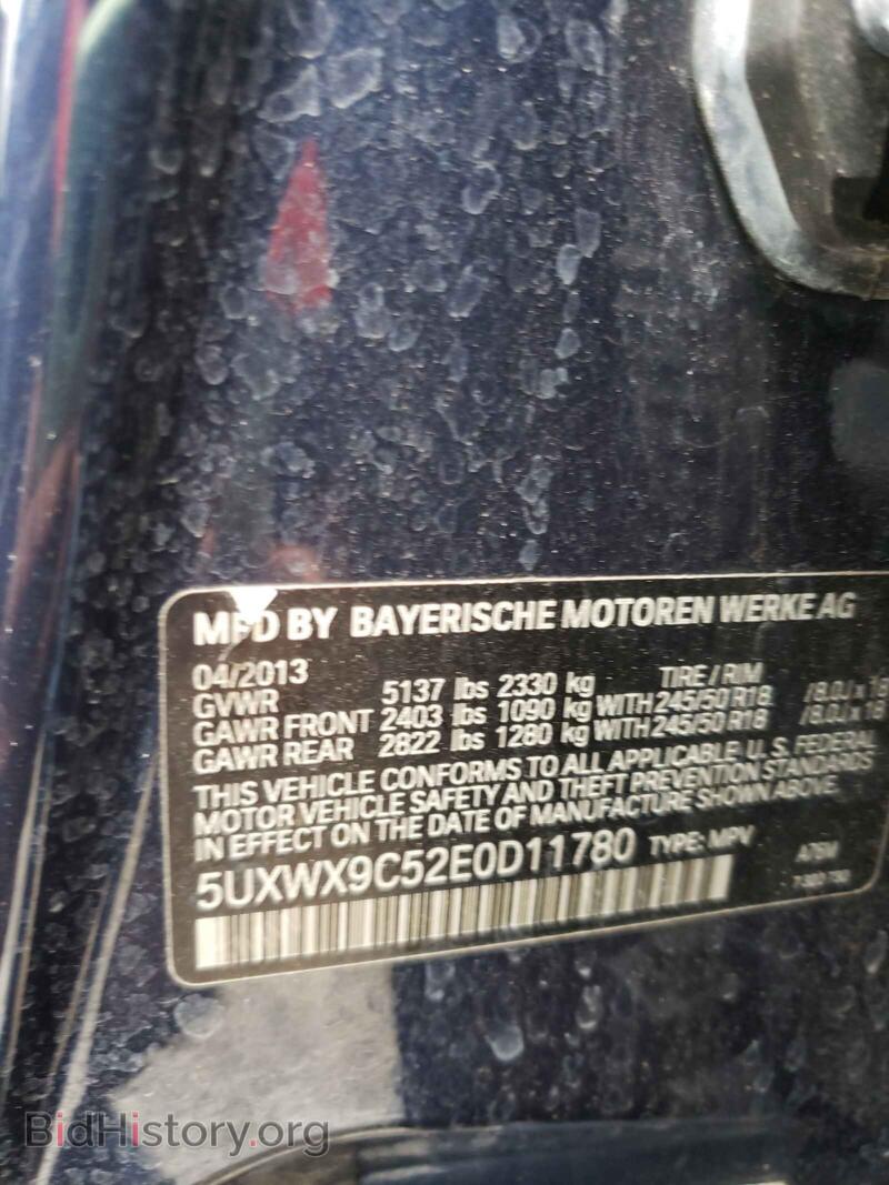 2014 BMW X3 (VIN 5UXWX9C52E0D11780) — photo 10 of 10