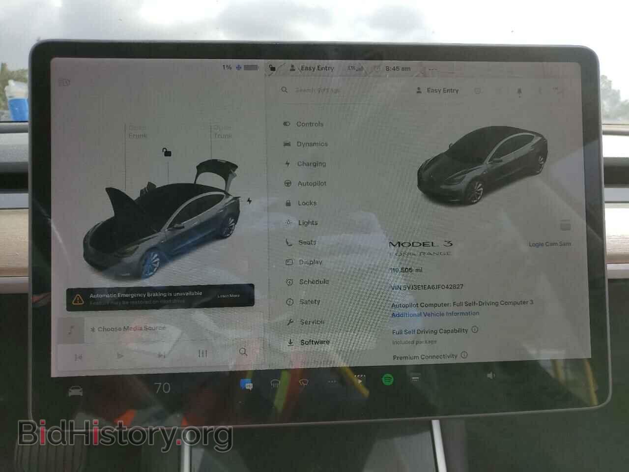 2018 TESLA MODEL 3 - VIN: 5YJ3E1EA6JF042827 - Photo 9