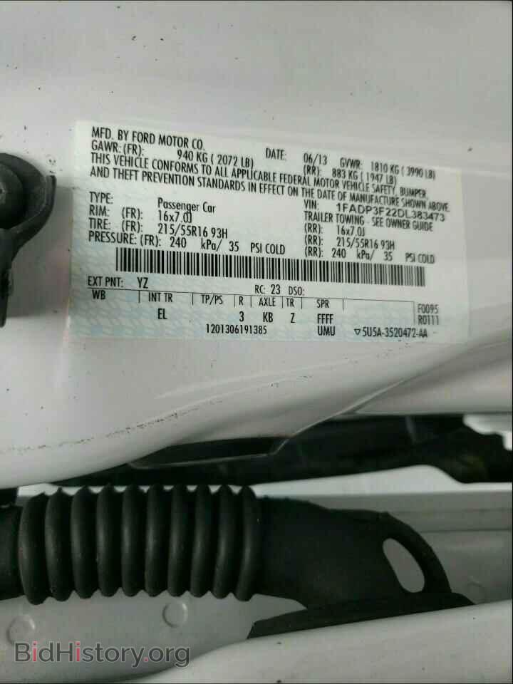 2013 FORD FOCUS - VIN: 1FADP3F22DL383473 - Photo 10