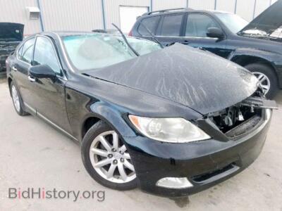 2007 Lexus LS460 LS 460, black — VIN JTHBL46F075029612, Copart