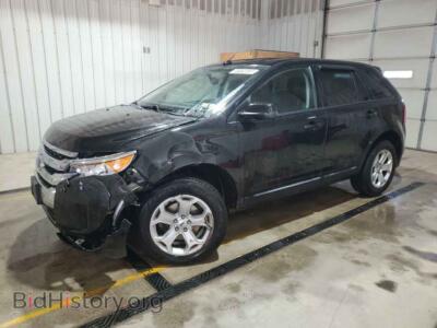 2012 Ford EDGE SEL, черный — VIN 2FMDK4JC7CBA73344, Copart