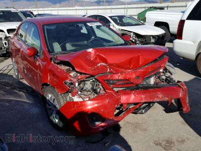 2013 Toyota COROLLA BA, red — VIN 5YFBU4EEXDP203112, Copart