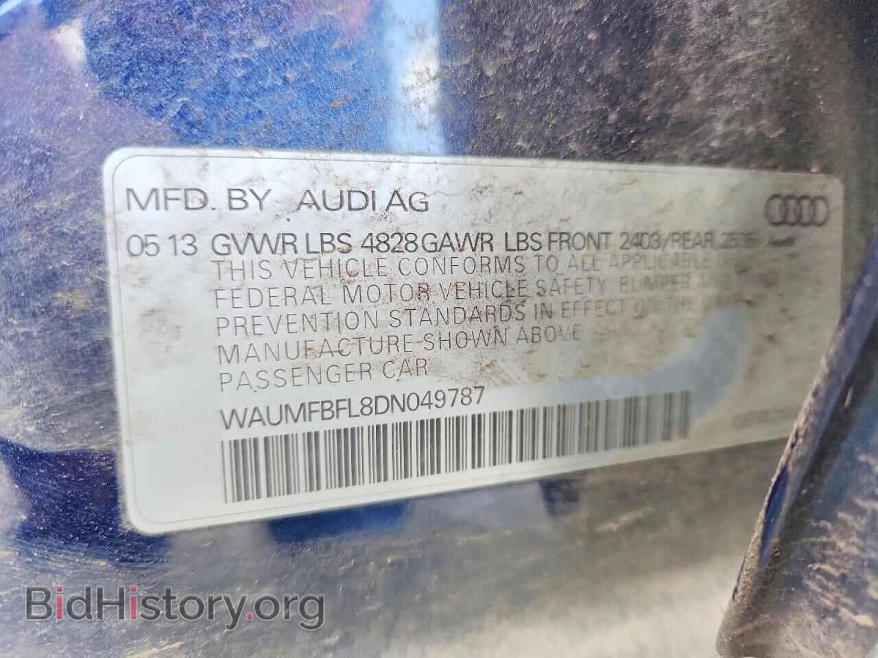 2013 AUDI A4 - VIN: WAUMFBFL8DN049787 - Photo 12