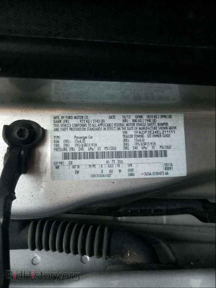 2014 FORD FOCUS - VIN: 1FADP3E24EL211111 - Photo 10