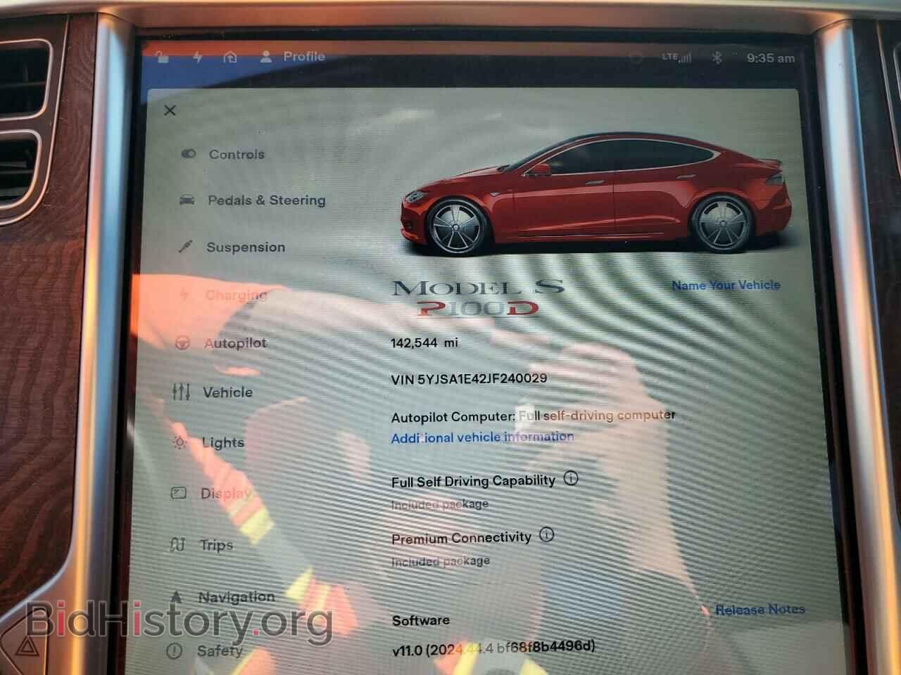 2018 TESLA MODEL S - VIN: 5YJSA1E42JF240029 - Photo 9