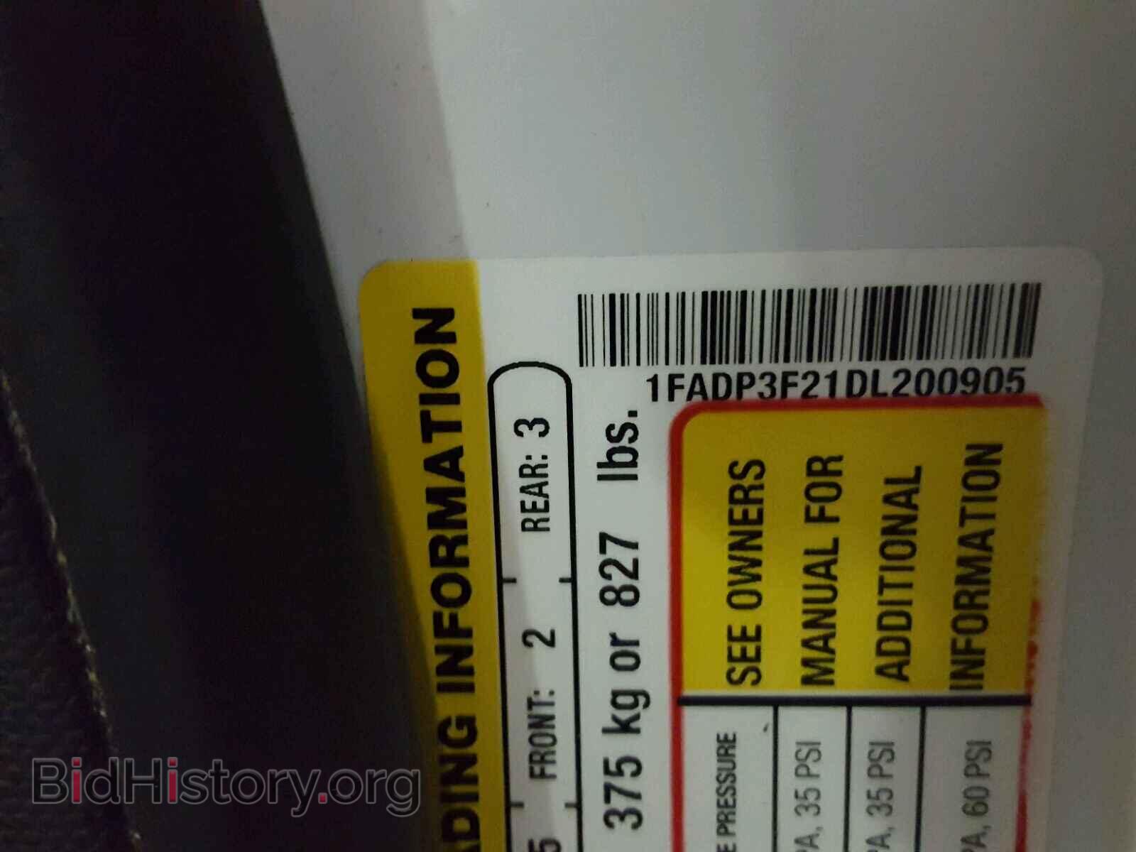 2013 FORD FOCUS - VIN: 1FADP3F21DL200905 - Фото 10