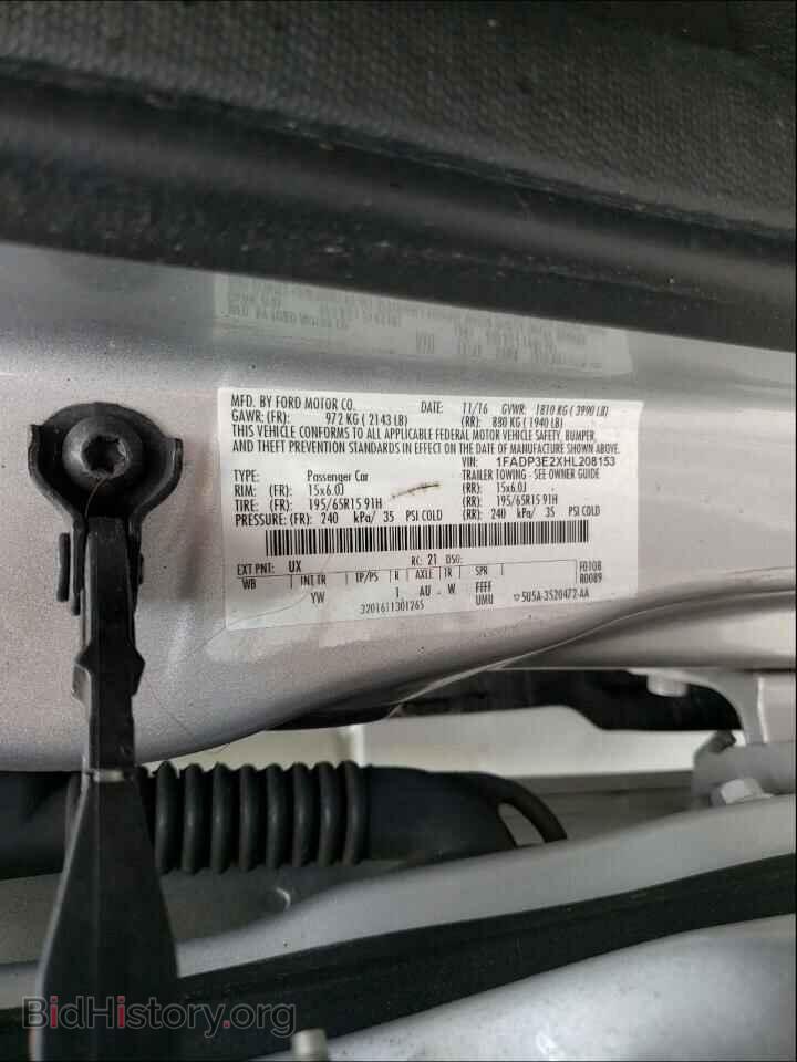 2017 FORD FOCUS - VIN: 1FADP3E2XHL208153 - Фото 10