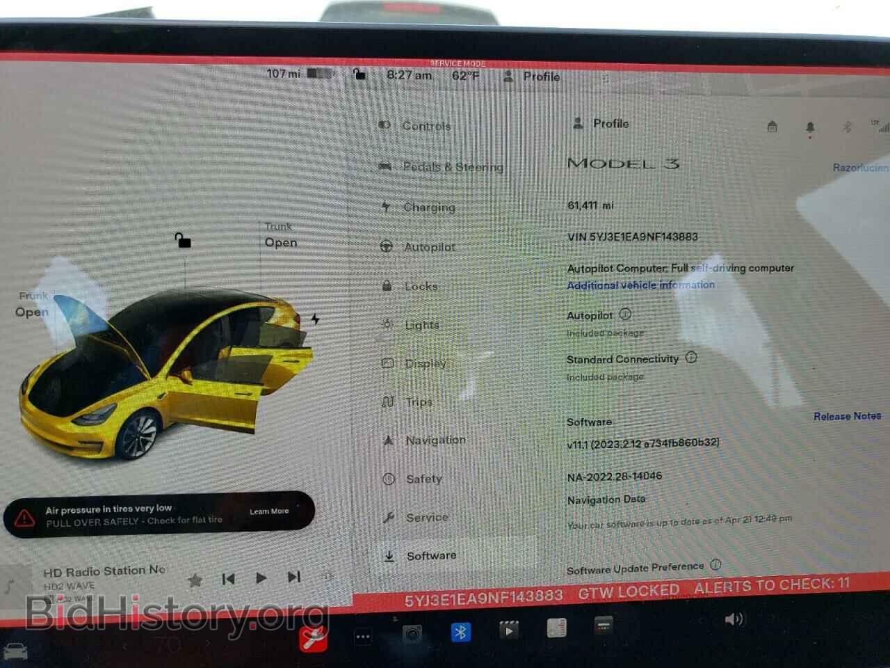 2022 TESLA MODEL 3 - VIN: 5YJ3E1EA9NF143883 - Фото 9