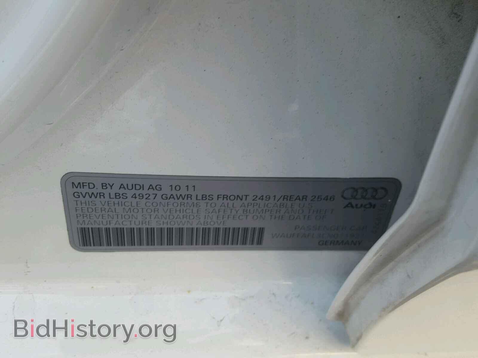 2012 AUDI A4 - VIN: WAUFFAFL3CN011921 - Фото 10