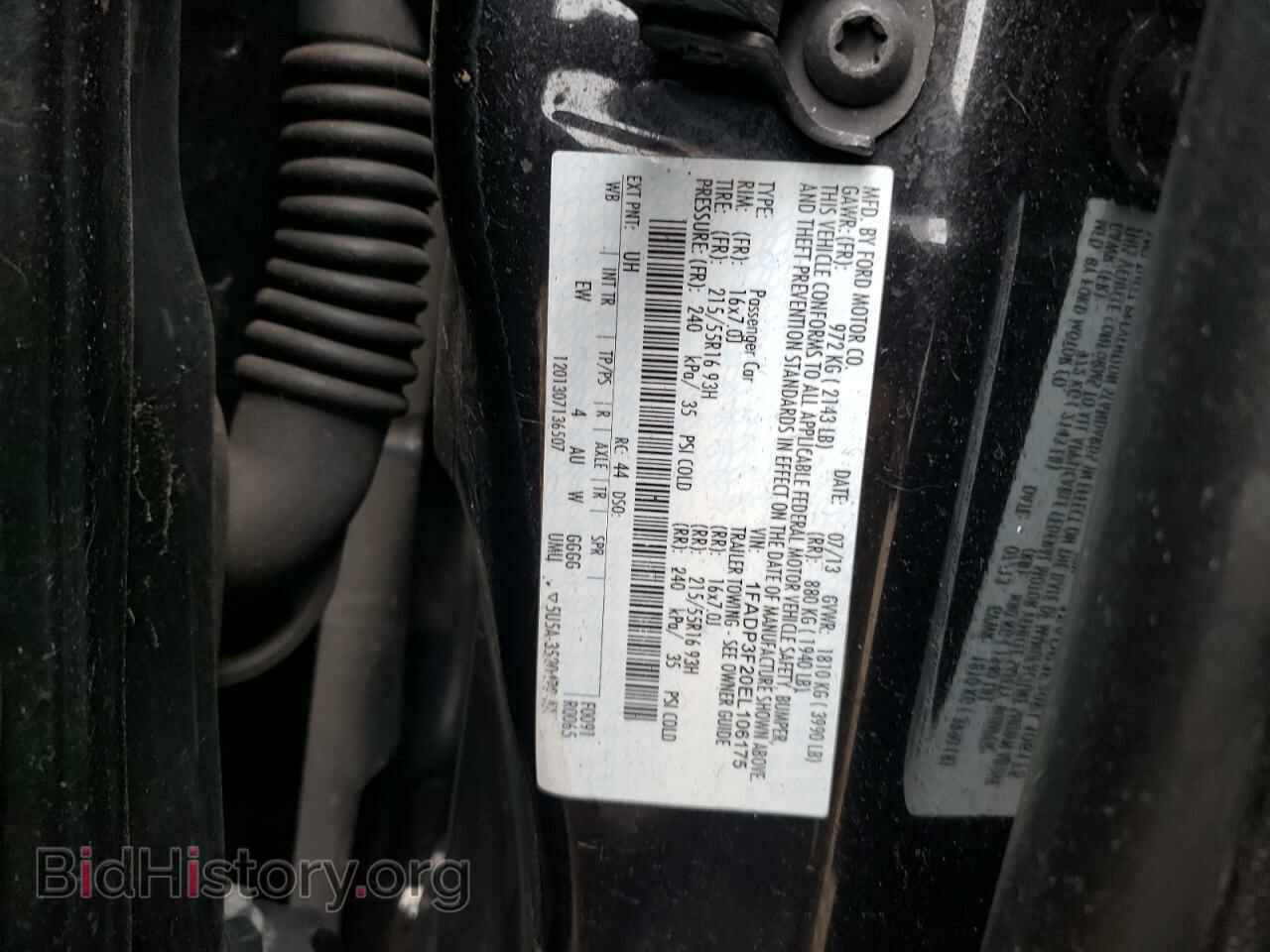 2014 FORD FOCUS - VIN: 1FADP3F20EL106175 - Фото 12