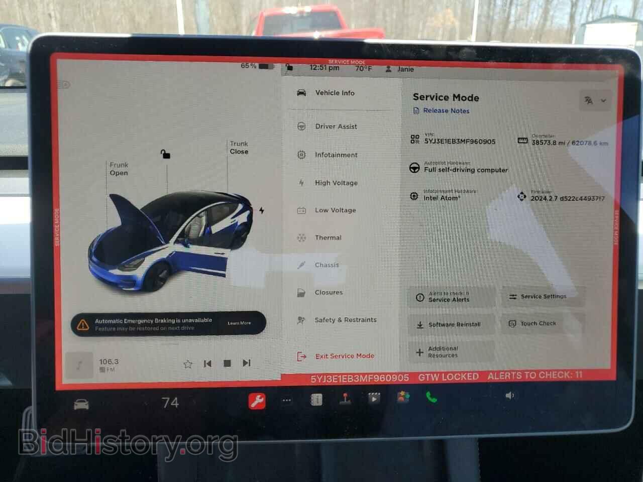 2021 TESLA MODEL 3 - VIN: 5YJ3E1EB3MF960905 - Фото 9