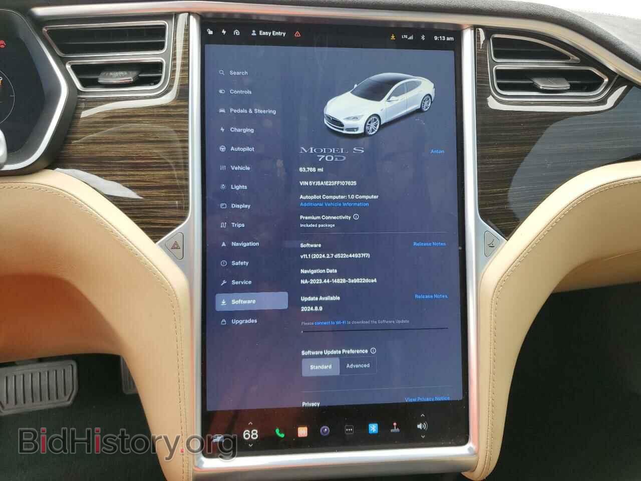 2015 TESLA MODEL S - VIN: 5YJSA1E23FF107625 - Photo 9