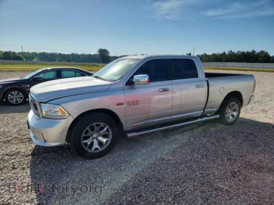 2016 RAM 1500 Longhorn, silver — VIN 1C6RR7WT2GS334687, Copart