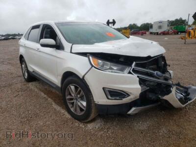 2015 Ford EDGE Edge SE, белый — VIN 2FMTK3J84FBB15071, Copart