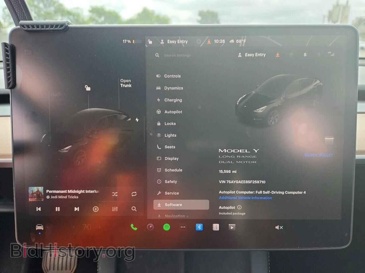 2025 TESLA MODEL Y - VIN: 7SAYGAEE8SF259710 - Фото 9