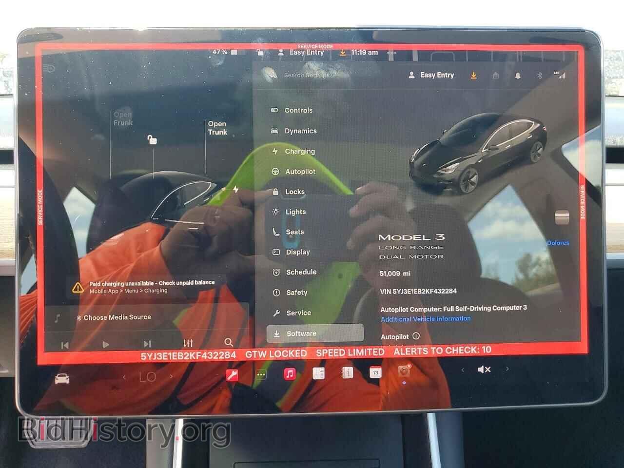 2019 TESLA MODEL 3 - VIN: 5YJ3E1EB2KF432284 - Photo 9