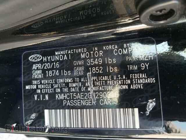 2016 HYUNDAI ACCENT - VIN: KMHCT5AE2GU290316 - Фото 10