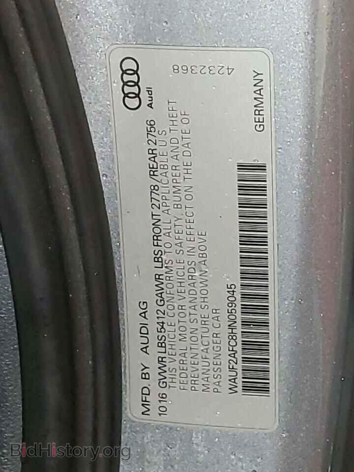2017 AUDI A6 - VIN: WAUF2AFC8HN059045 - Фото 13