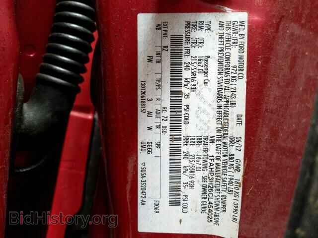 2012 FORD FOCUS - VIN: 1FAHP3H26CL454025 - Фото 10
