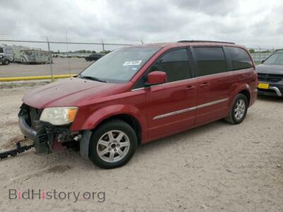 2011 Chrysler MINIVAN Touring, бордовый — VIN 2A4RR5DG7BR744862, Copart