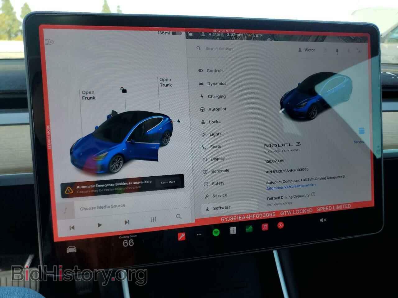 2017 TESLA MODEL 3 - VIN: 5YJ3E1EA4HF003065 - Photo 9
