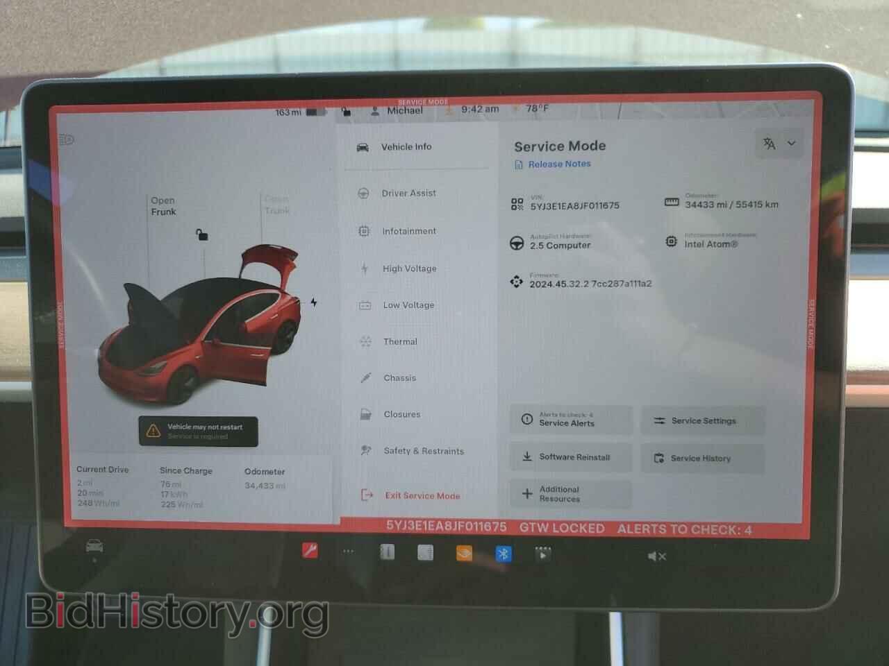 2018 TESLA MODEL 3 - VIN: 5YJ3E1EA8JF011675 - Photo 9