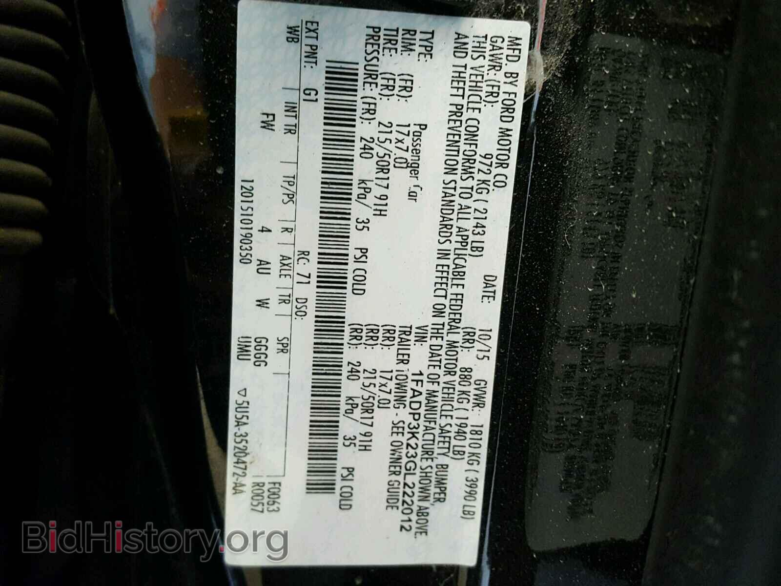 2016 FORD FOCUS - VIN: 1FADP3K23GL222012 - Photo 10