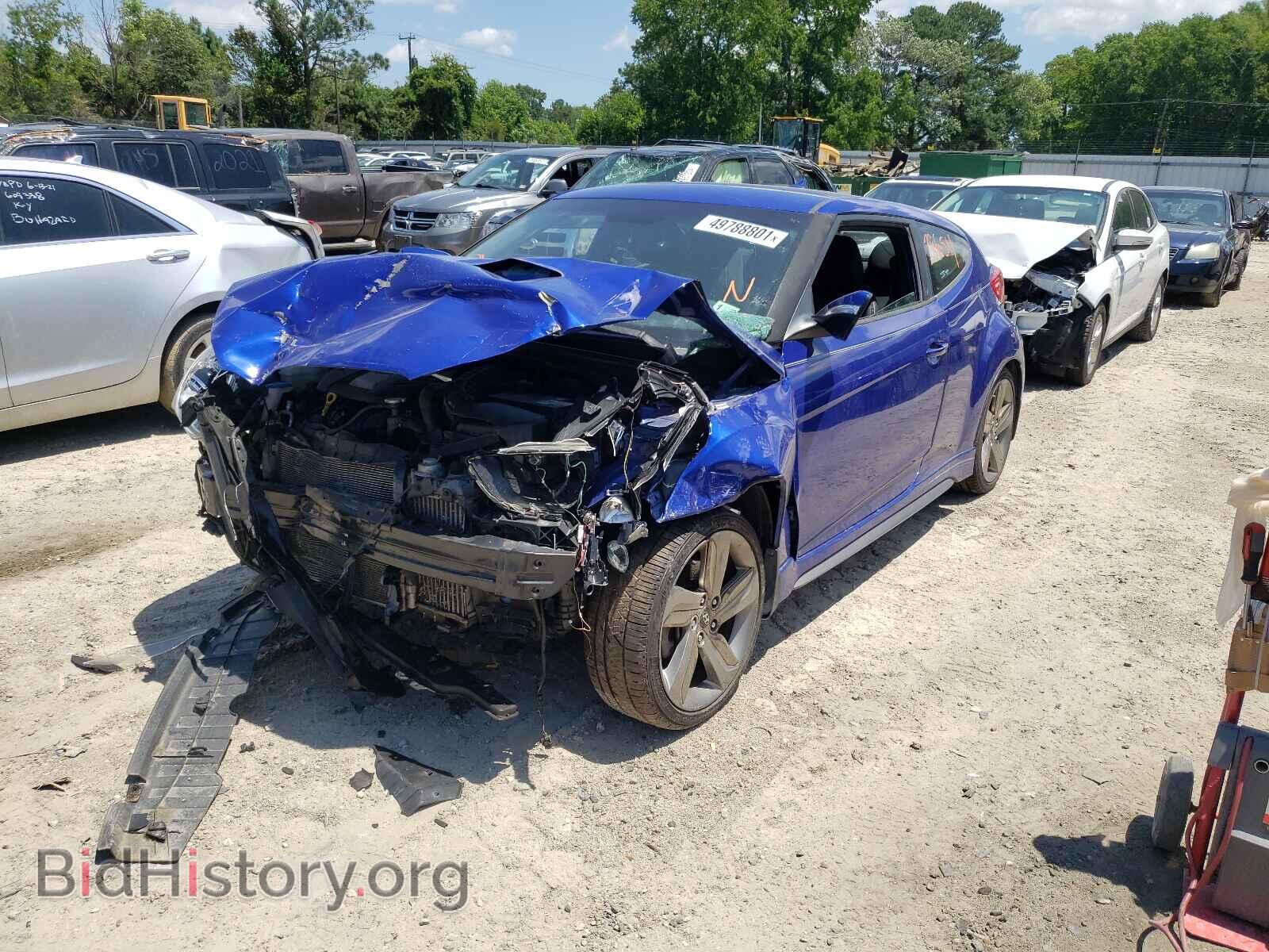 2014 HYUNDAI VELOSTER - VIN: KMHTC6AE0EU192811 - Фото 2