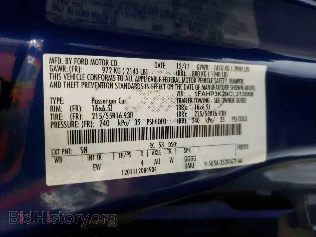 2012 FORD FOCUS - VIN: 1FAHP3K29CL313068 - Photo 10