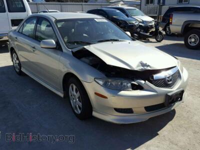 2005 Mazda 6 6 I, серебристый — VIN 1YVFP80C955M47512, Copart