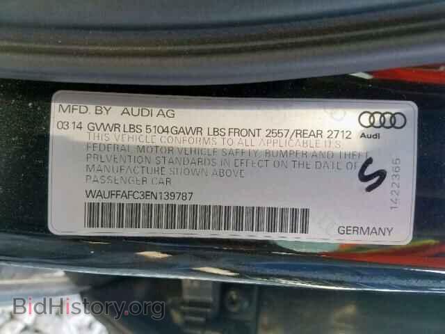 2014 AUDI A6 - VIN: WAUFFAFC3EN139787 - Фото 10