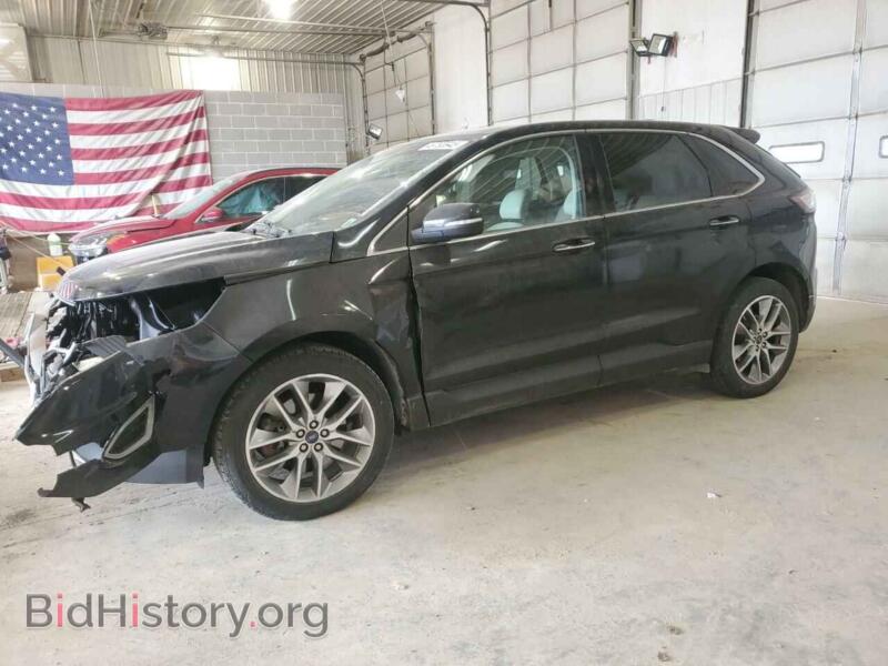 2016 Ford EDGE Titanium (VIN 2FMPK4K84GBC01262) — photo 1 of 13, Copart, damage: front end